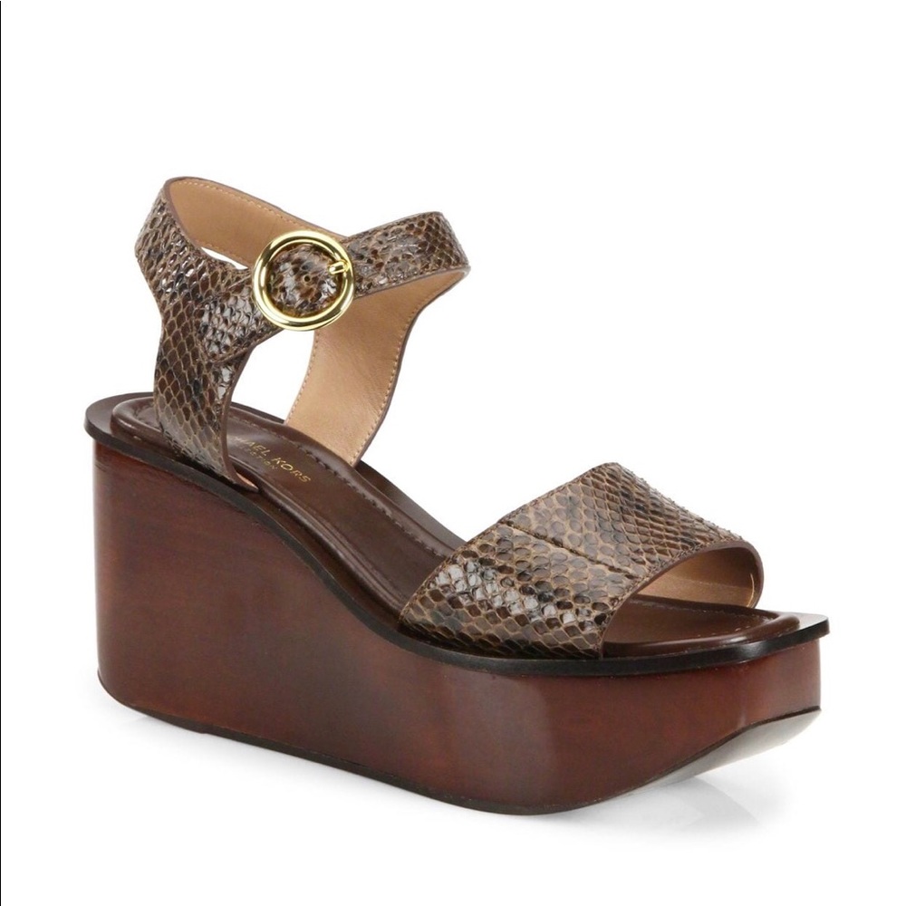 Michael Kors Collection Snake skin Wedge Size 8.5